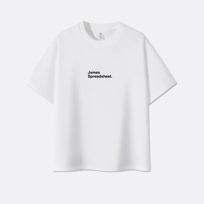 'James Spreadsheet' Økologisk T-shirt
